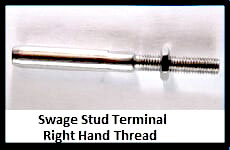 Swage Stud Terminal Right Hand Thread
